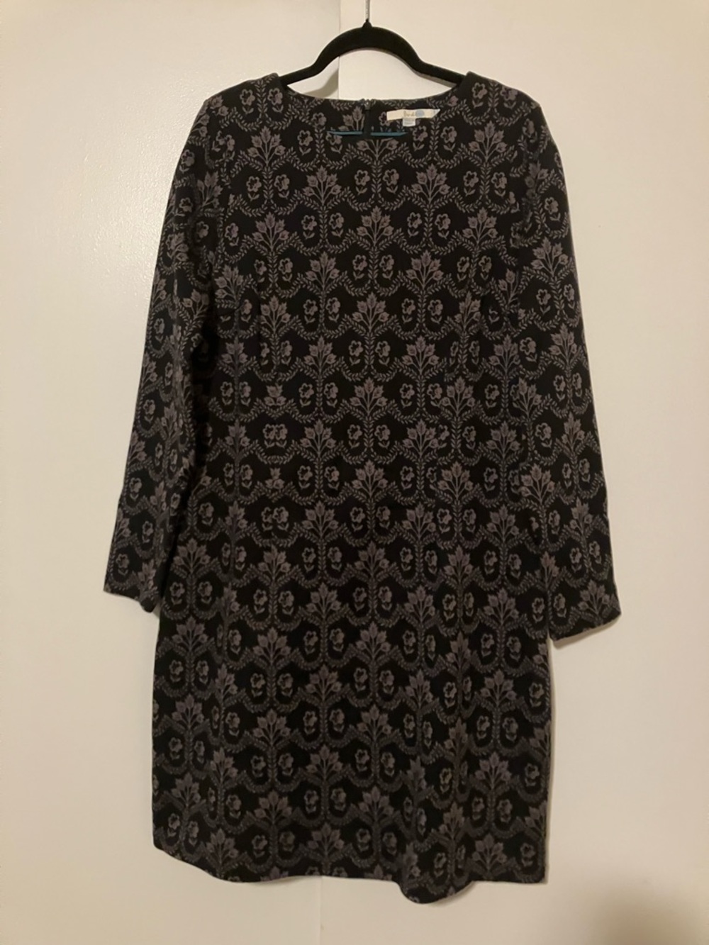 UK 18R/US 14R floral long sleeve sheath dress